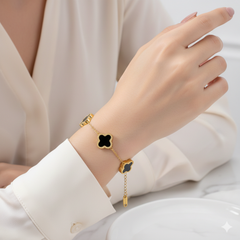 Gold Plated Clover bracelet