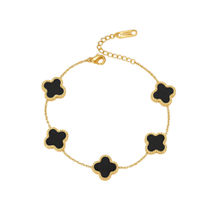 Gold Plated Clover bracelet