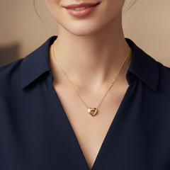 Forever Love Heart & Key Necklace