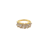 Gold Multi-Cut Diamond Adjustable Ring