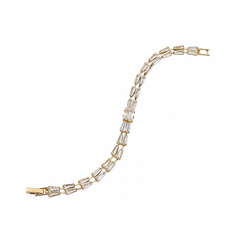 Baguette Crystal Link Bracelet