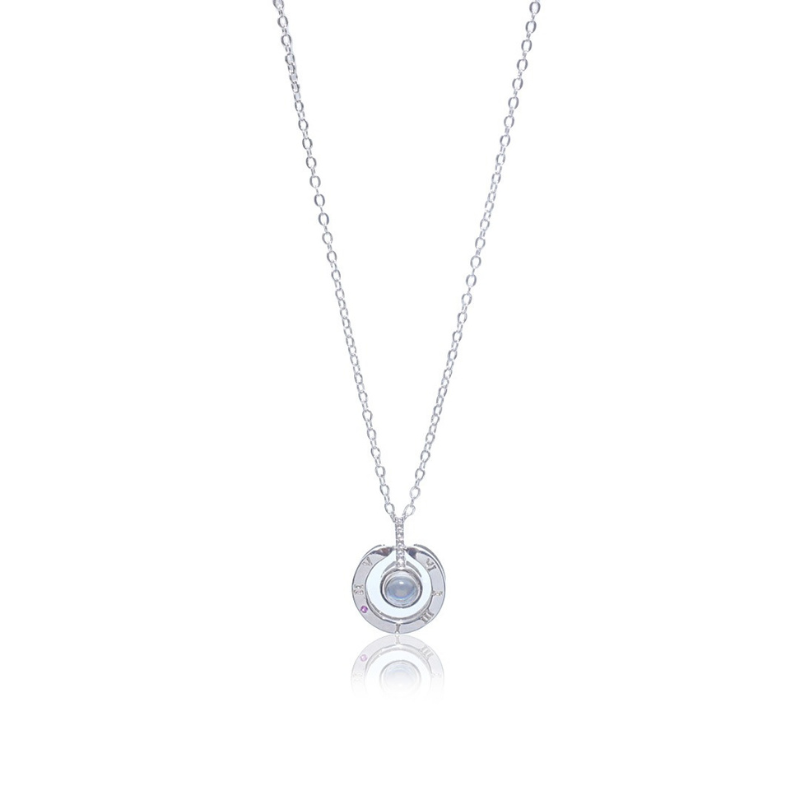 Dainty Hidden Love Projection Necklace