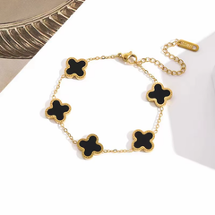 Gold Plated Clover bracelet
