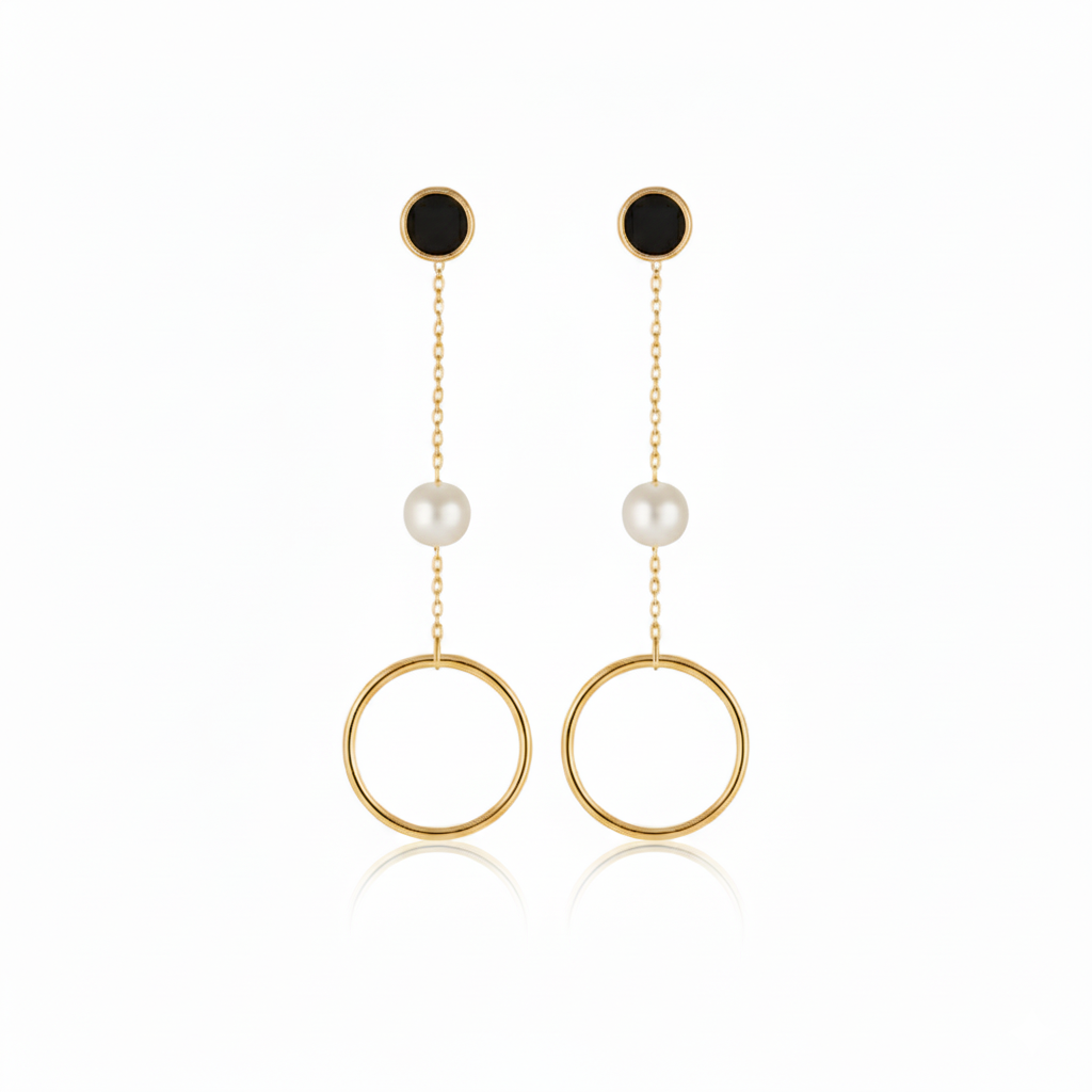 Minimalist Gold Drop Earrings